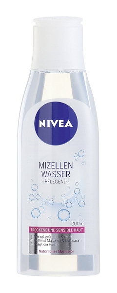 Nivea Pflegendes Mizellen Wasser für Trockene and Sensible Haut, 4er Pack (4 x 200 ml)